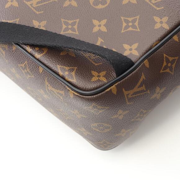 Louis Vuitton Josh Backpack Bag Monogram Macassar Brown Black - Picture 6 of 9